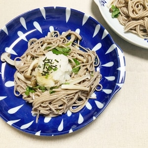 ヘルシー爽やか減塩❤かけ蕎麦♪（梅干し＆大葉ほか）